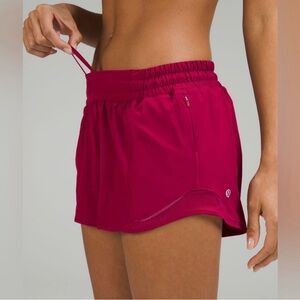 Raspberry Hotty Hot sz4 lululemon shorts